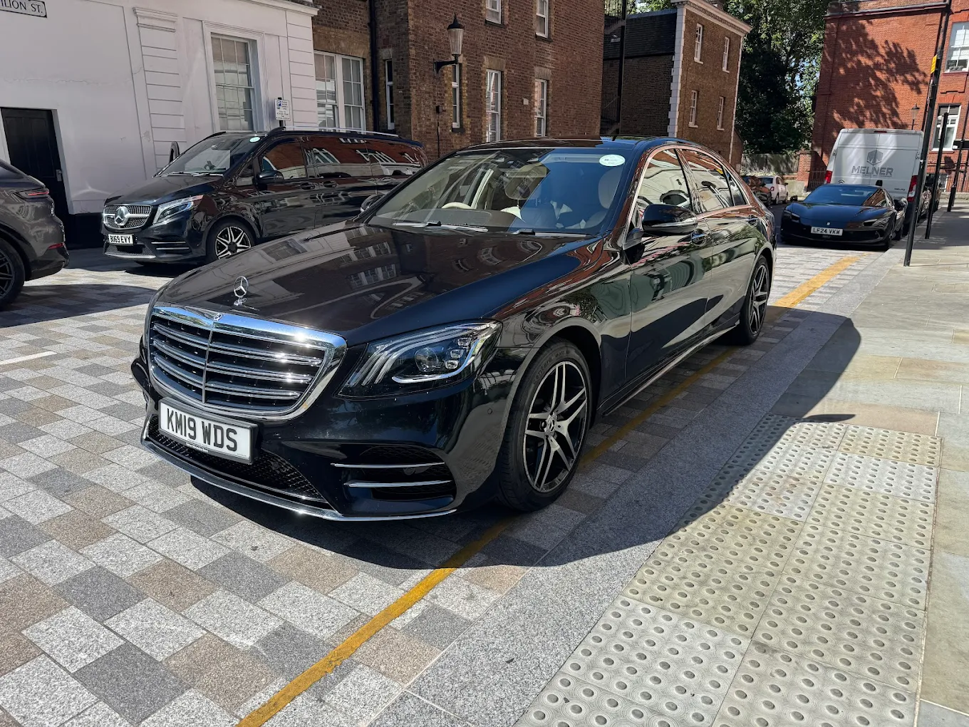 Black Mercedes S Class in Sutton, London